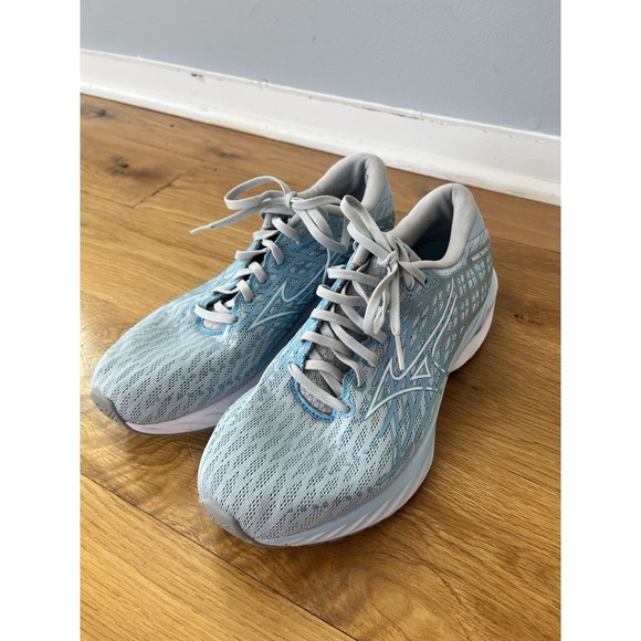 Mizuno Wave Inspire 20 Women's Cerulean Blue White Running Shoes Size 9.5 - Picture 2 of 9